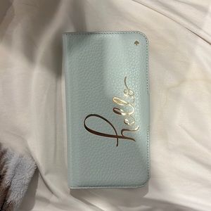 Wallet iPhone x/xs case from Kate Spade in color mint